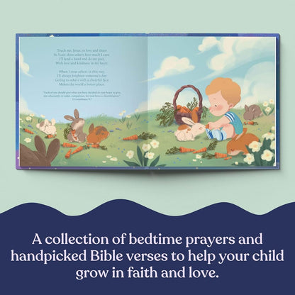 Luna Studios Bedtime Prayers - New Baby Baptism & Christening Gift - Personalized Children's Book (photo 2)
