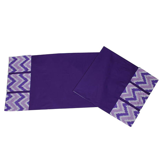 Bacati Mix N Match Ikat Zigzag Chevron Nursery Storage Changing Table Storage Runner Purple