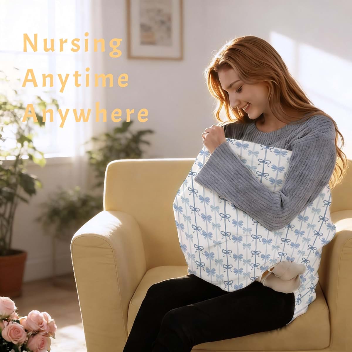 BabyOneStop Valentine Bow Car Seat and Nursing Cover