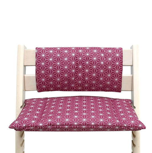 Blausberg Seat cushion set WASHABLE Happy Star Blueberry Blue for Tripp Trapp