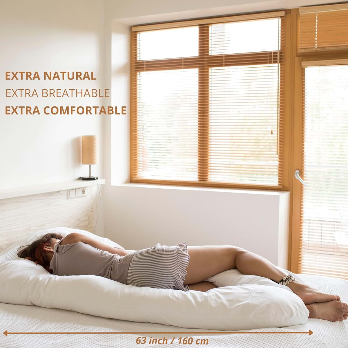 MINICAMP U Shaped Body Pillow - Organic Cotton Cover (photo 2)