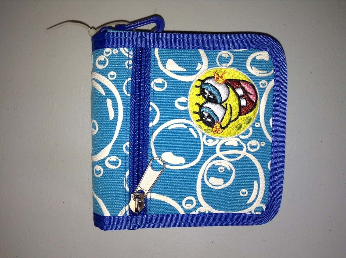 SpongeBob Squarepants Mini Wallet with Shoulder Strap, Blue or Lavender