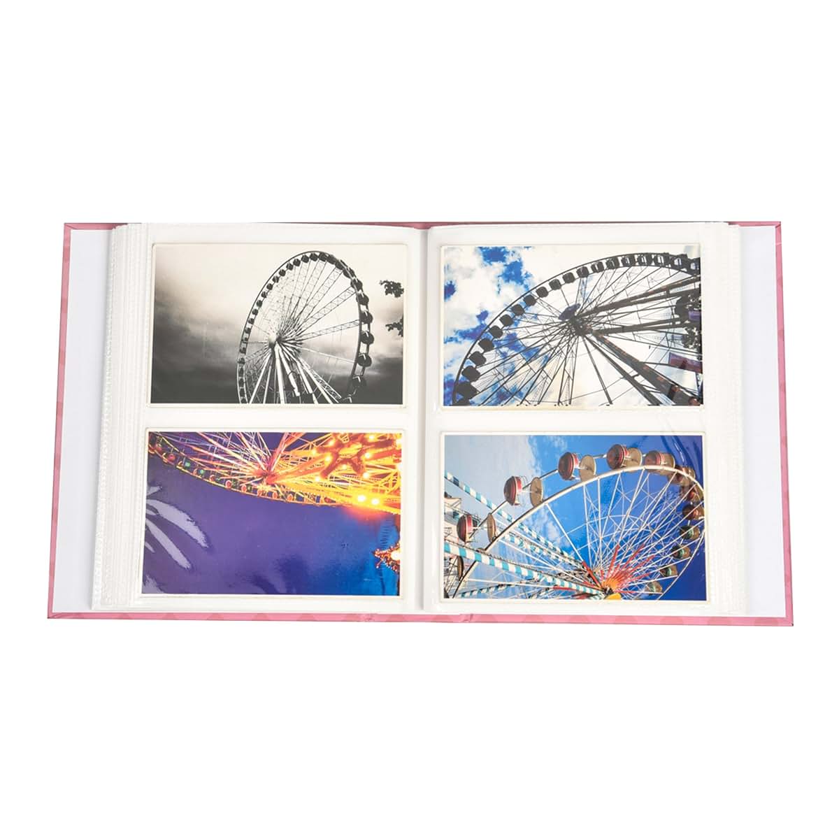 Arpan Fashion Design 200 Holds Photo Album For 4x6 Photos With Window Pink Butterfly