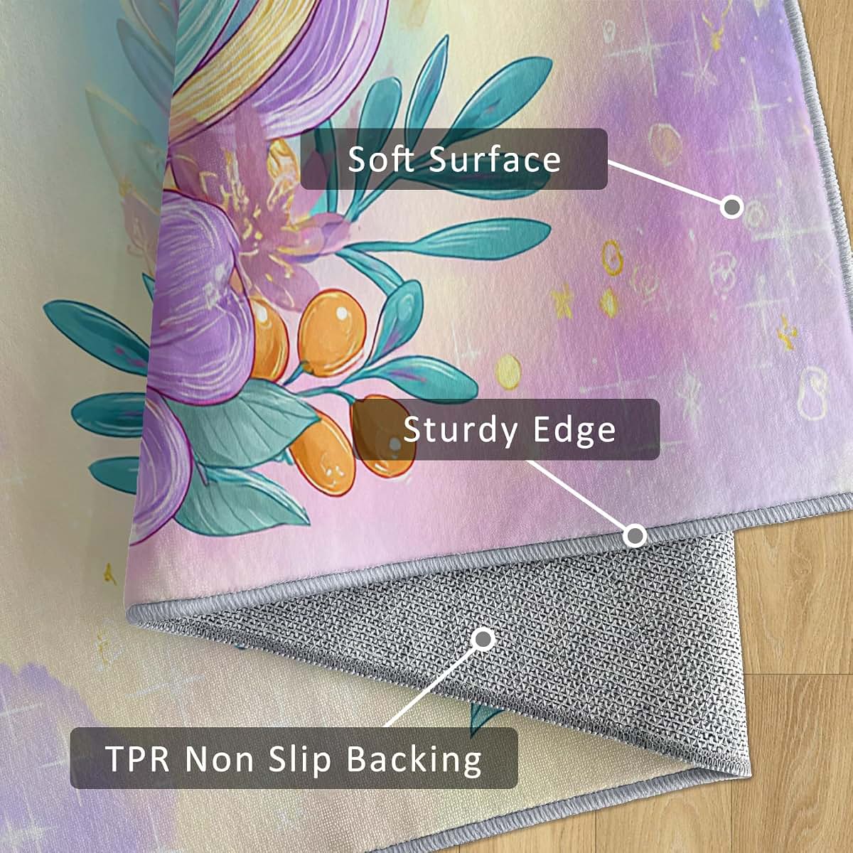 Blikvnar Cute Unicorn Entryway Rug 2x3, Room Accessories