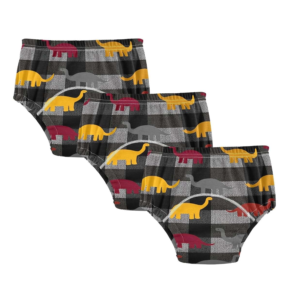 decor gift Little Boys Underwear Potty Training Leakproof Plaid Dinosaur Gray Nighttime Training Underwear Shorts for