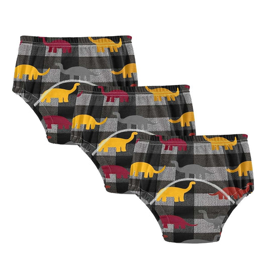 decor gift Little Boys Underwear Potty Training Leakproof Plaid Dinosaur Gray Nighttime Training Underwear Shorts for