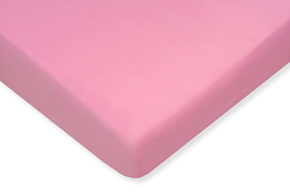 ProductPro Trade OrganicPro 100% Organic Turkish Cotton Fitted Crib Sheet (2 Pack) (Pink & Yellow) (photo 2)