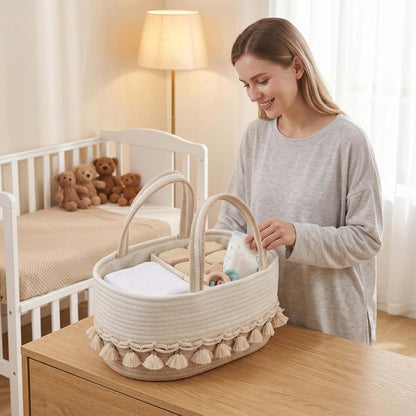 AwnsIMfreien Baby Diaper Caddy Organizer with Detachable Dividers (photo 4)
