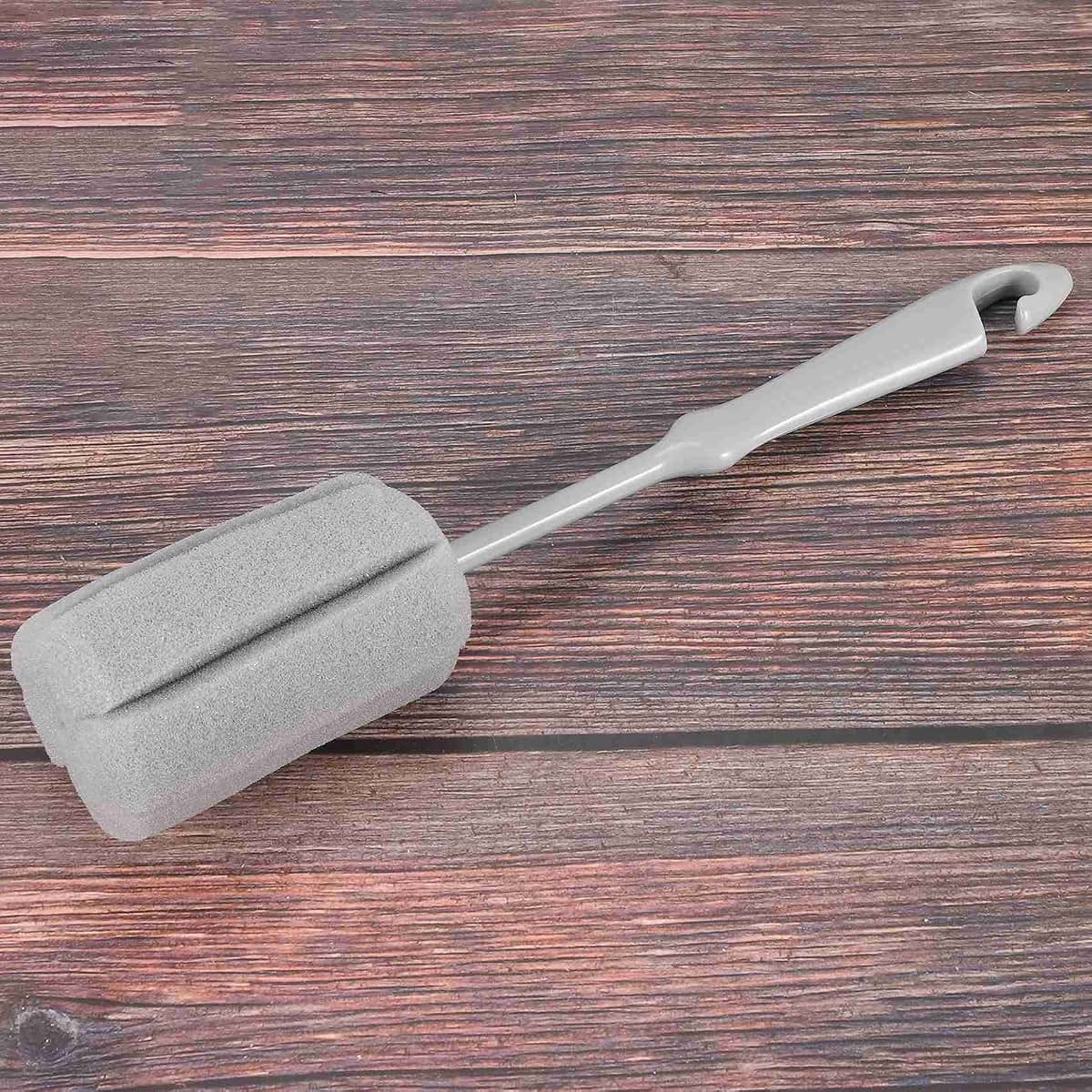 Ruitutedianzi Gray Sponge Brush Short Handle Bottle Cleaner (photo 2)