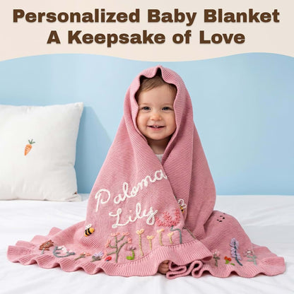 Boozieskoozies Personalized Baby Blanket With Hand Embroidered Name (photo 4)