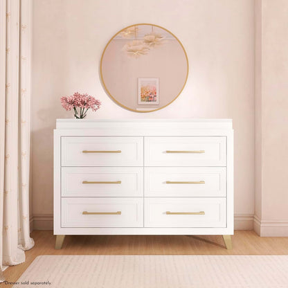 Evolur Audrey Baby Changing Tray For Double Dresser In Stardust (photo 2)