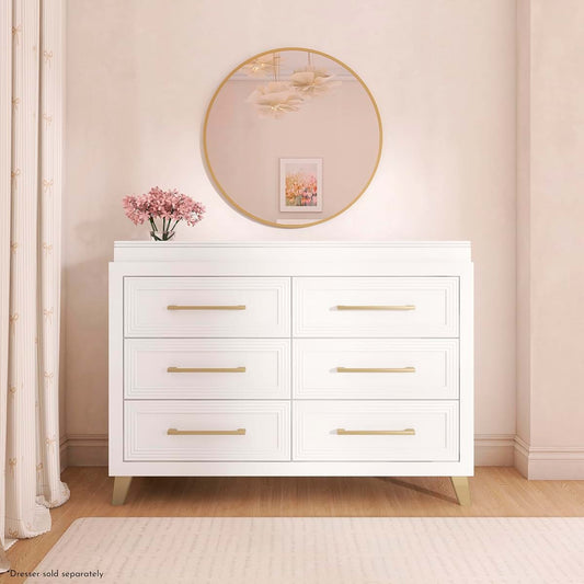 Evolur Audrey Baby Changing Tray For Double Dresser In Stardust (photo 2)