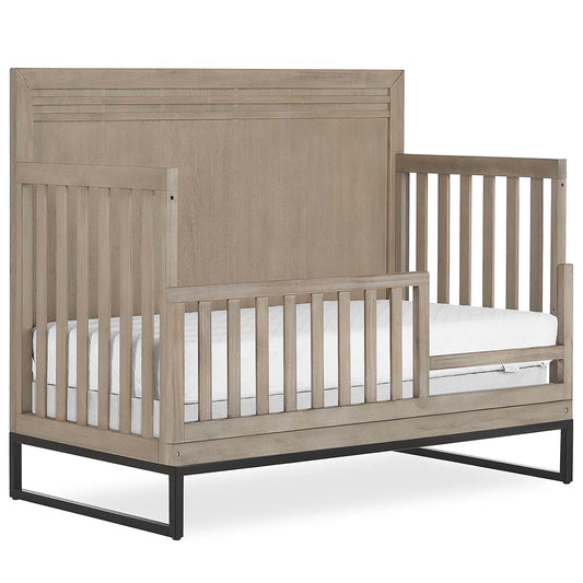 Evolur Kyoto Convertible Crib Toddler Guard Rail in Imperial Grey
