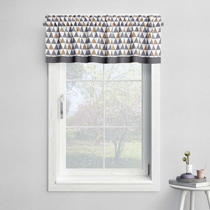 Bacati Woodlands Animals Window Valance In Beige And Grey
