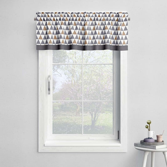 Bacati Woodlands Animals Window Valance In Beige And Grey