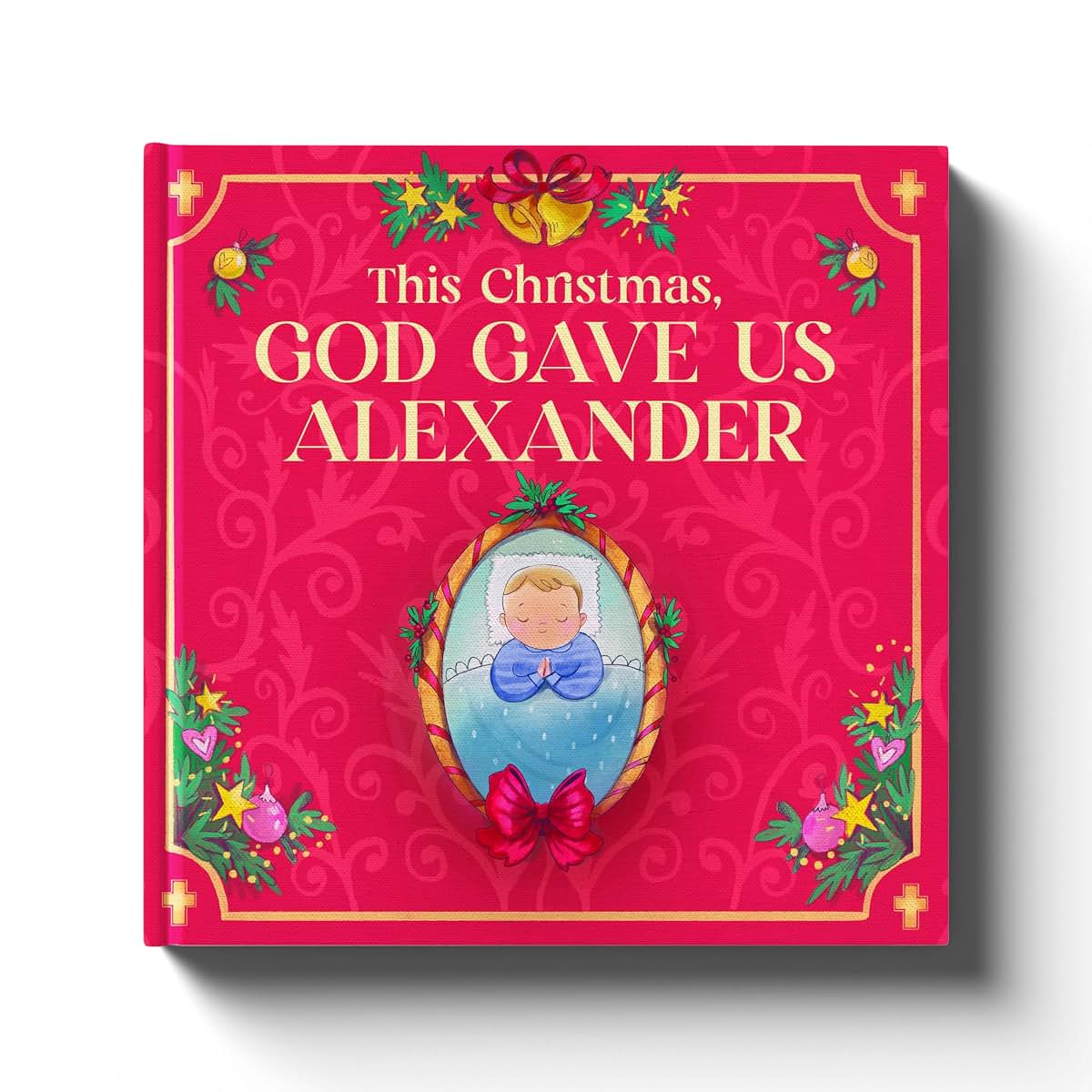 Luna Studios God Gave Us You Personalized Baby Christmas Book