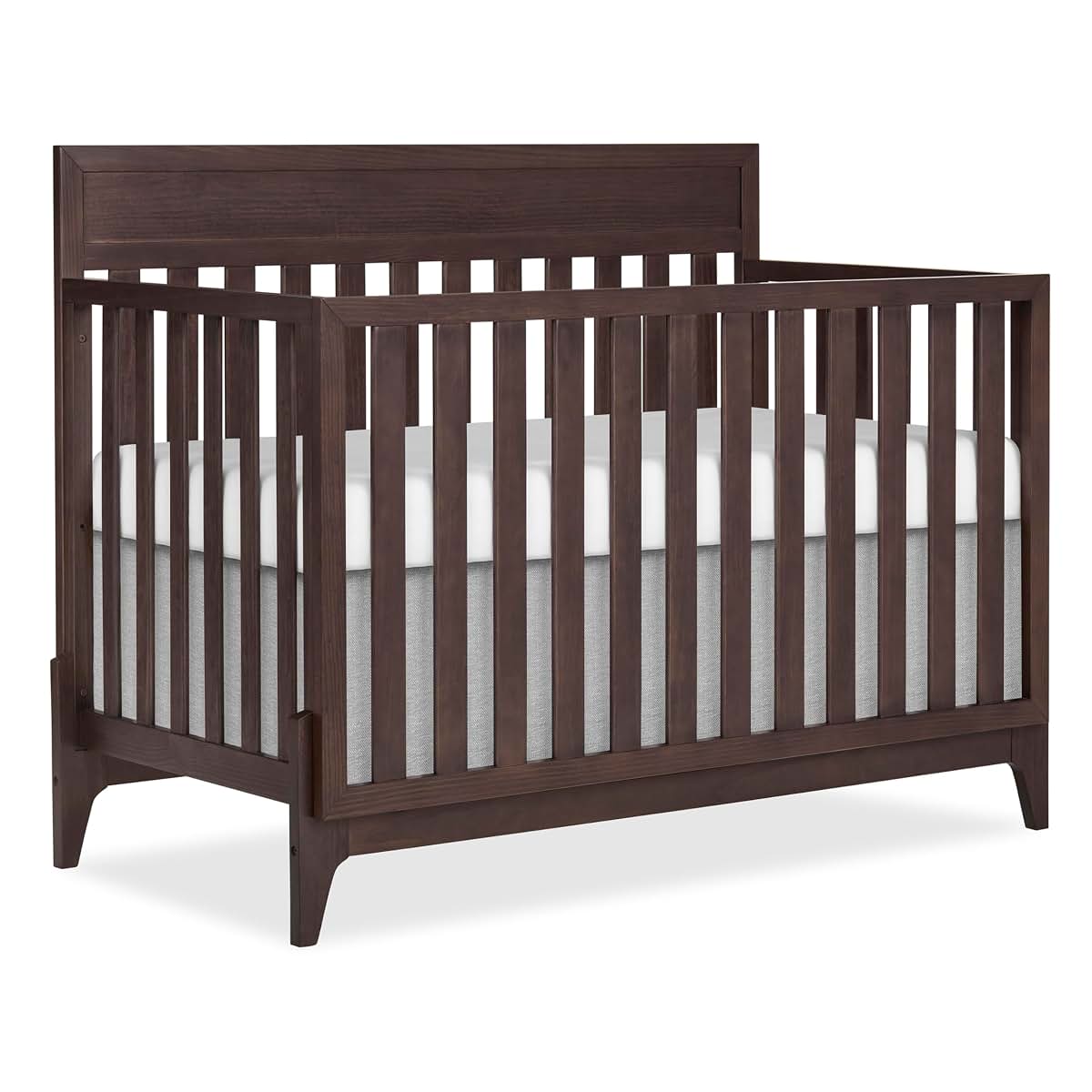 Evolur Atlas 5-in-1 Convertible Full-Size Baby Crib in Chestnut