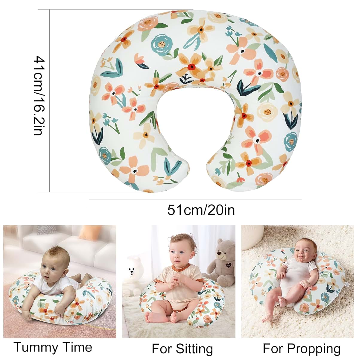 DUOSHIDA Nursing Pillow Cover,Breastfeeding Pillow Covers for Mom, Easy Clean Cover, ONLY Cover Without Pillow (photo 3)