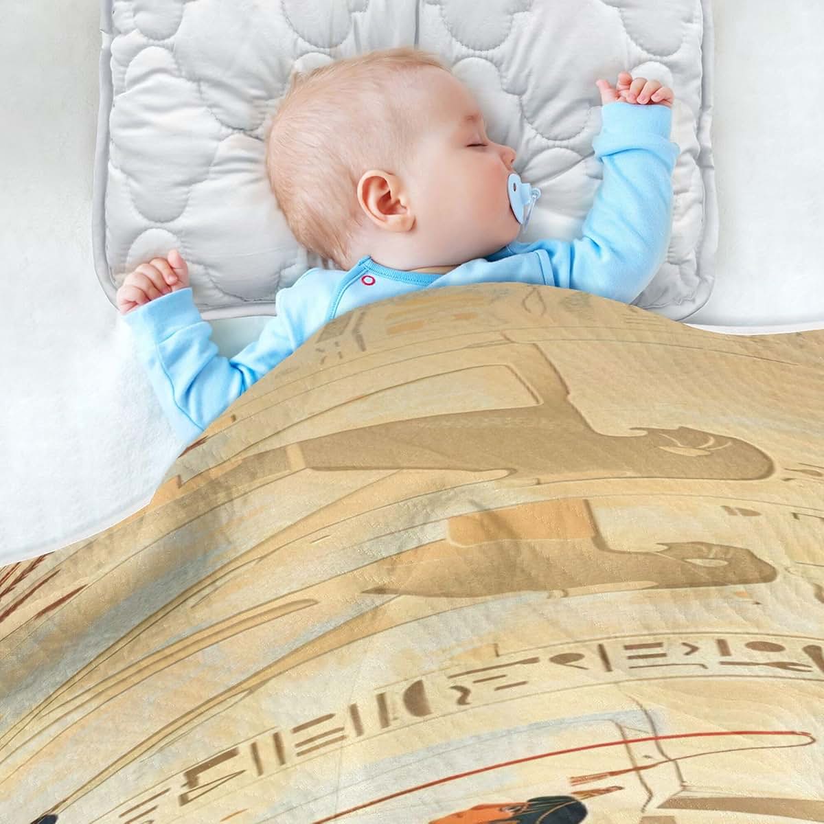 Yuxiz Ancient Egyptian Cotton Baby Blanket, 30x40 Inch
