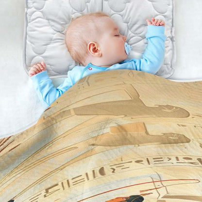 Yuxiz Ancient Egyptian Cotton Baby Blanket, 30x40 Inch