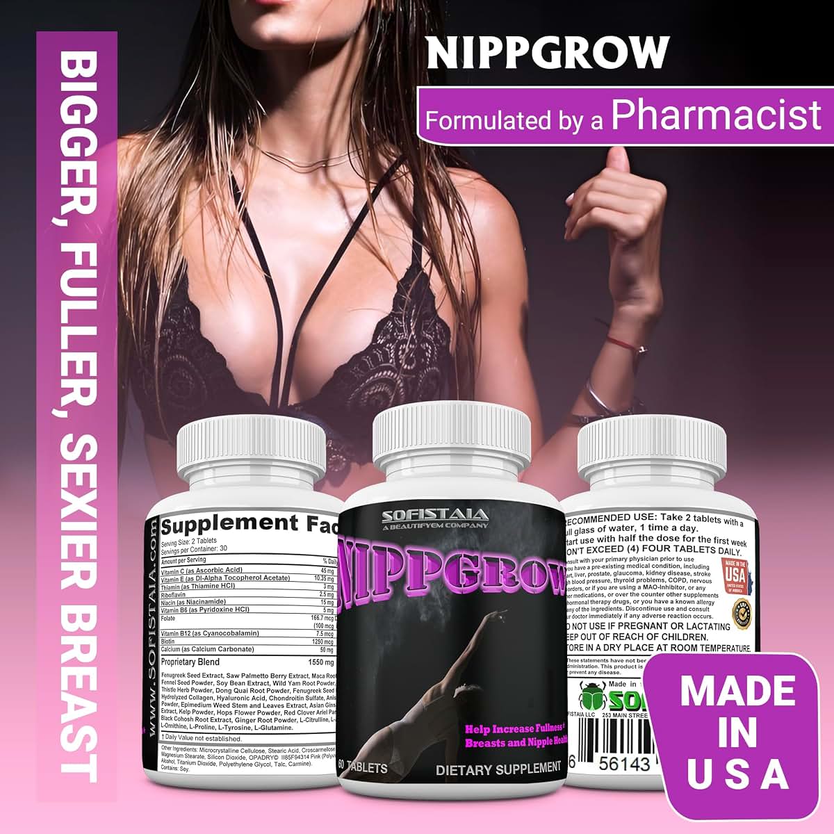 Beautifyem Nippgrow Natural Nipple Size Increase Supplement