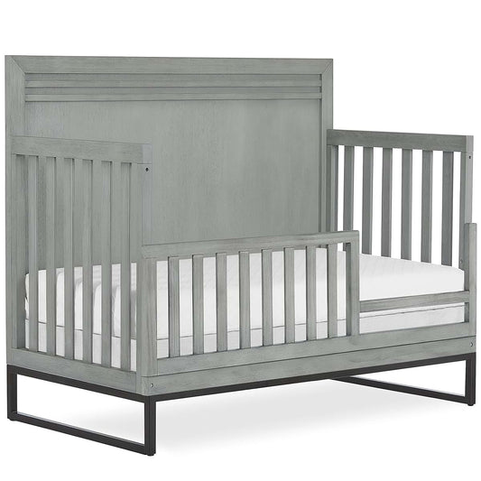 Evolur Kyoto Convertible Crib Toddler Guard Rail in Imperial Grey