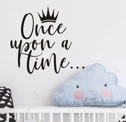 Juruoxin Once Upon A Time Princess Quote Vinyl Wall Sticker