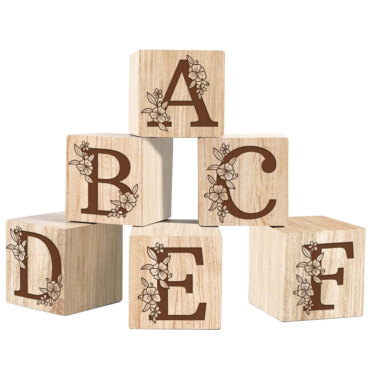 Custom Empire Shop Personalized Wooden Name Blocks For Nursery Decor