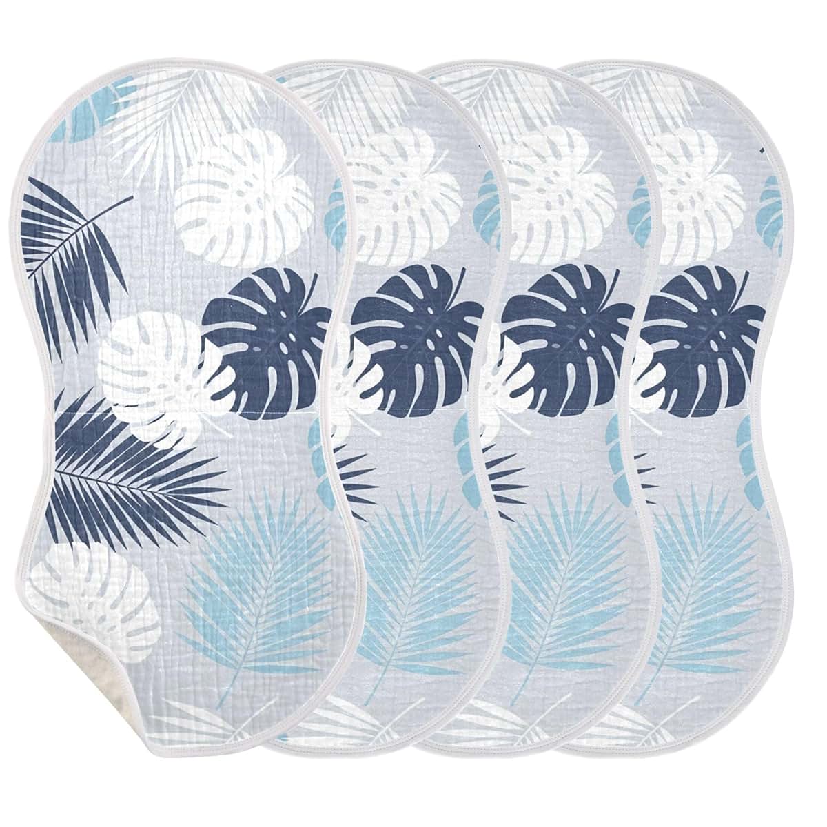 Burbuja Monstera Leaves Muslin Baby Burp Cloths