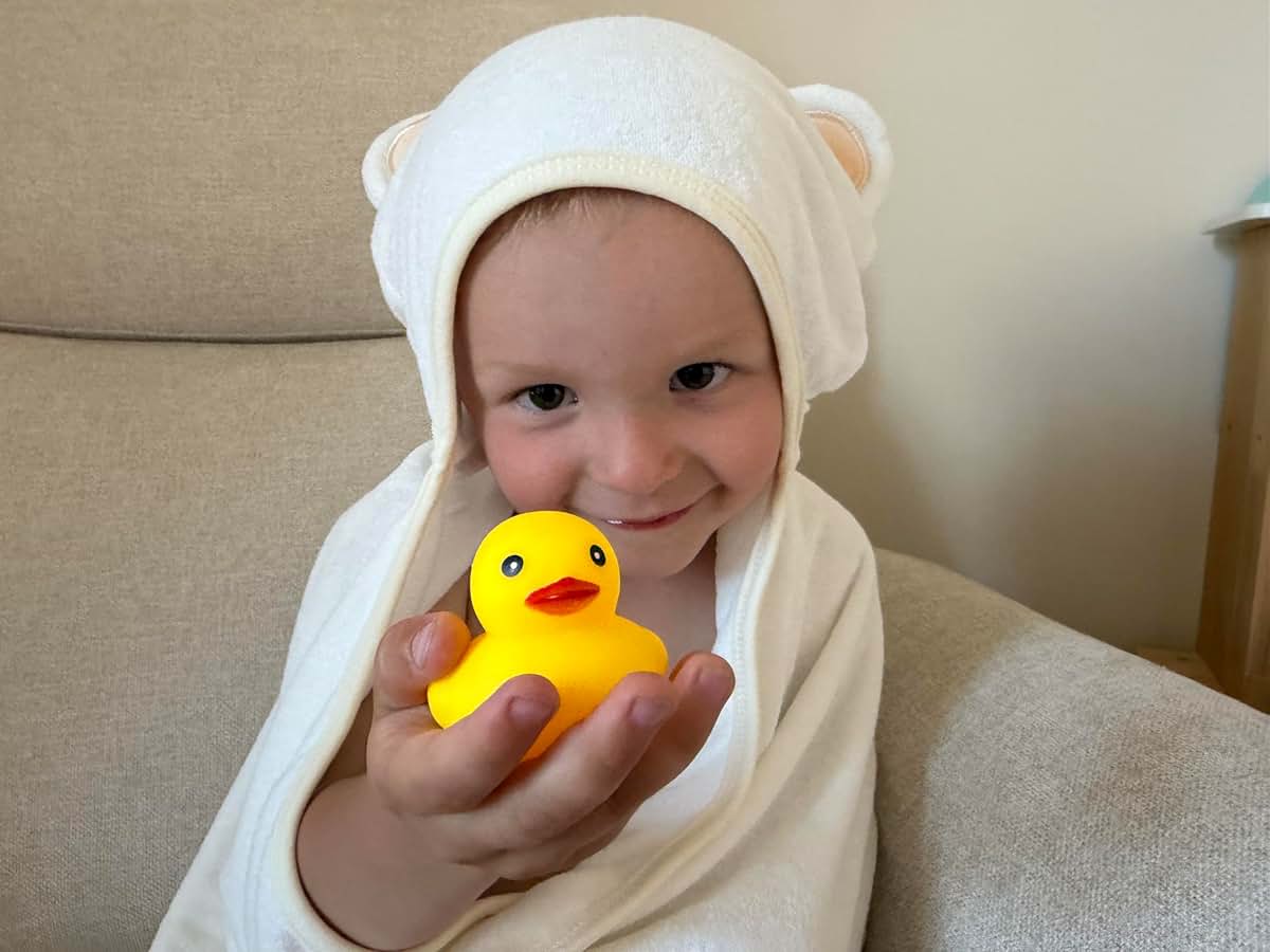 Minizir Hooded Baby Towel Set With Bear Ears