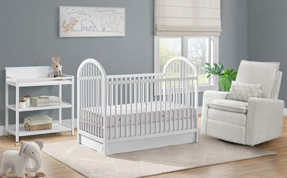 Oxford Baby Everest Convertible Island Crib, White