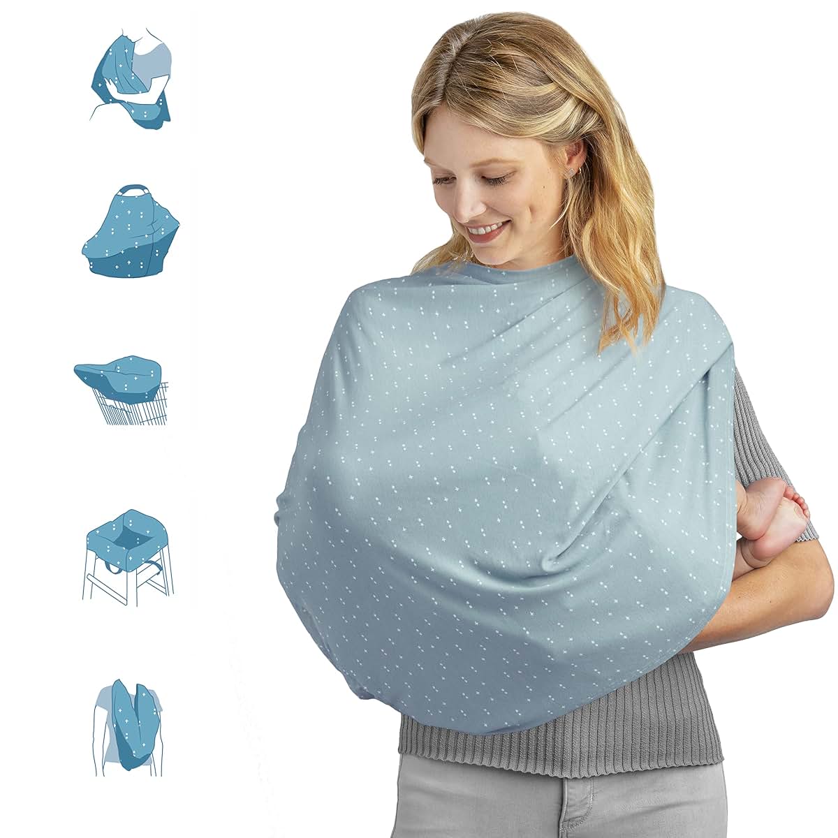 Munchkin Milkmakers 5-In-1 Nursing Cover Hipsteria Dots