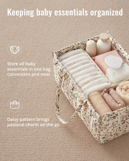 Blissful Diary Floral Diaper Caddy Organizer