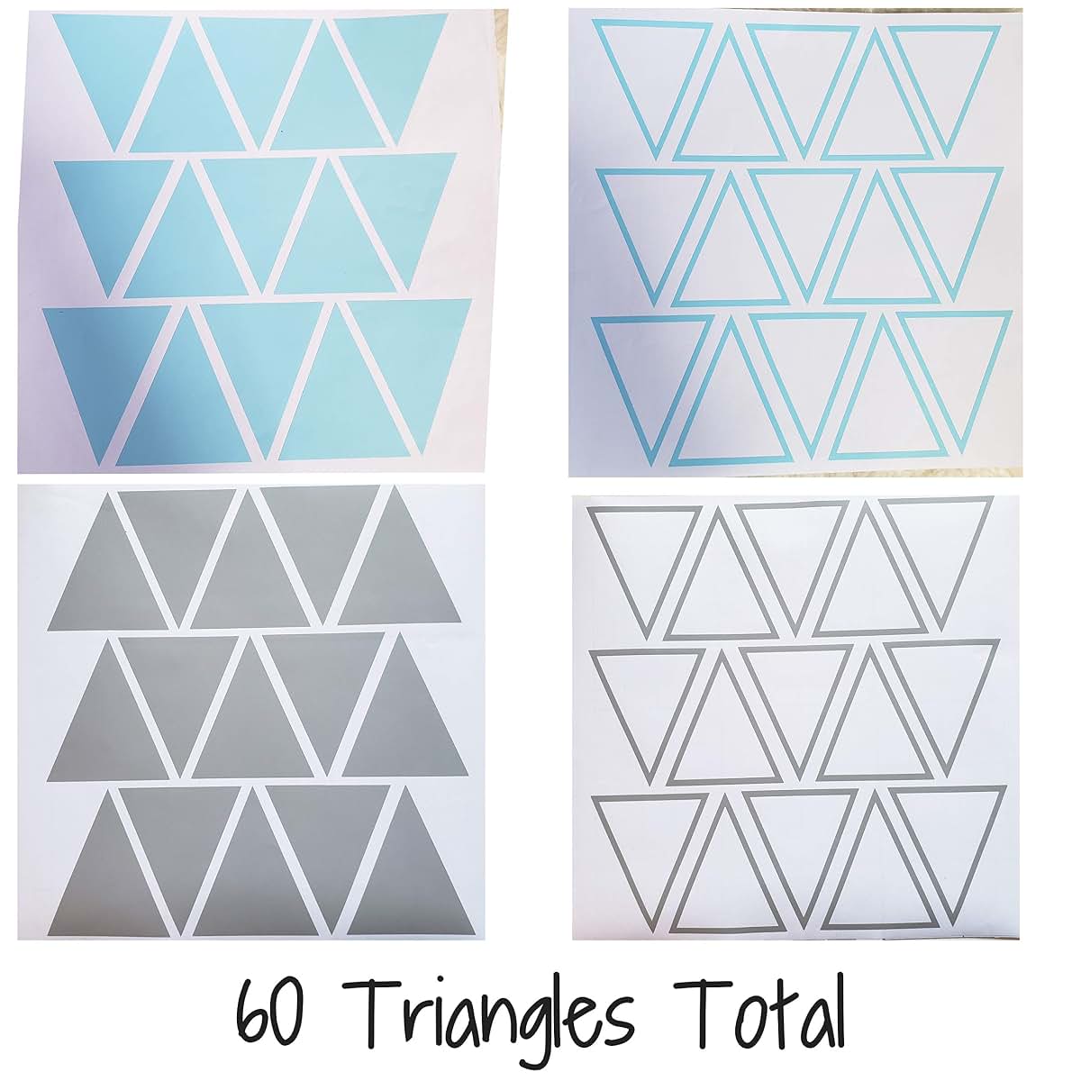 Boho Design Tribal Triangles Vinyl Wall Decals Peel And Stick