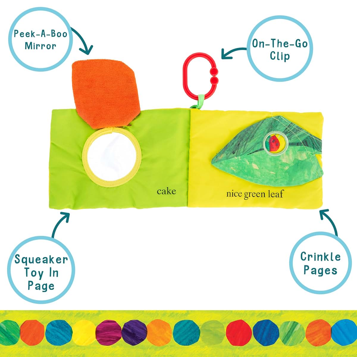 Kids Preferred World Of Eric Carle The Very Hungry Caterpillar Soft Book (photo 3)