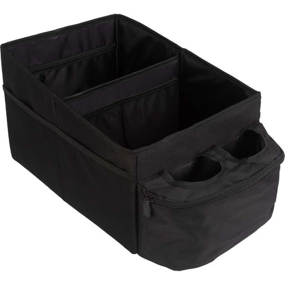 Stalwart Backseat Car Organizer with 2 Cupholders, Collapsible Storage Caddy