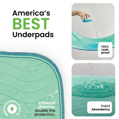 Improvia Washable Underpads Heavy Absorbency