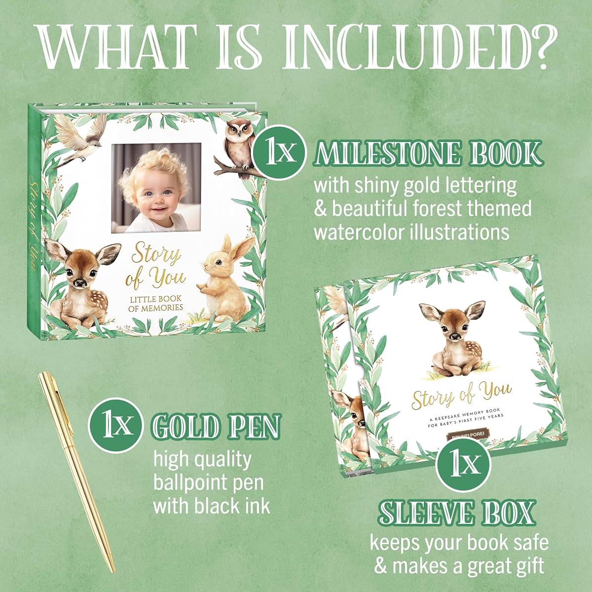 BRUNEI POREI Deluxe Edition Baby Memory Book Keepsake (photo 2)