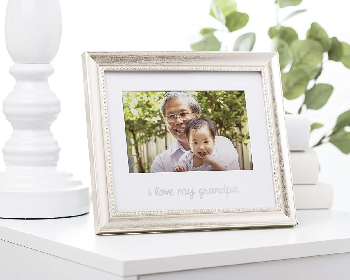 Lil Peach I Love My Grandpa Keepsake Frame, Silver, 4" x 6"