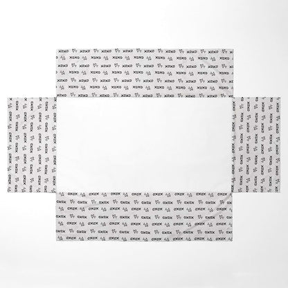 Bacati Love Cotton Percale Crib Skirt for Toddler Bed (Black)