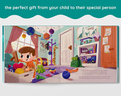 Luna Studios Guess How Much I Love You Uncle Personalized Children's Book (photo 3)