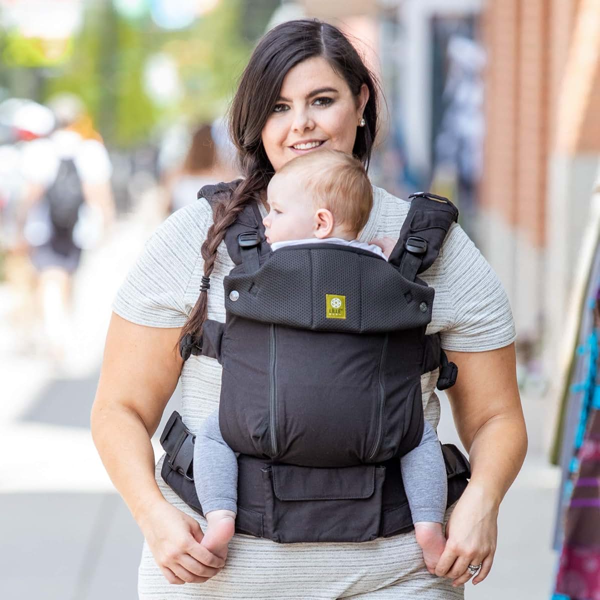 LILLEbaby LÍLLÉbaby Serenity 6-in-1 Ergonomic Baby Carrier, Newborn to Toddler, Lumbar Support with Convertible Tote (photo 4)