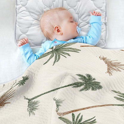 Kigai Palm Tree Baby Blanket 30x40 Inch Receiving Swaddling Wrap