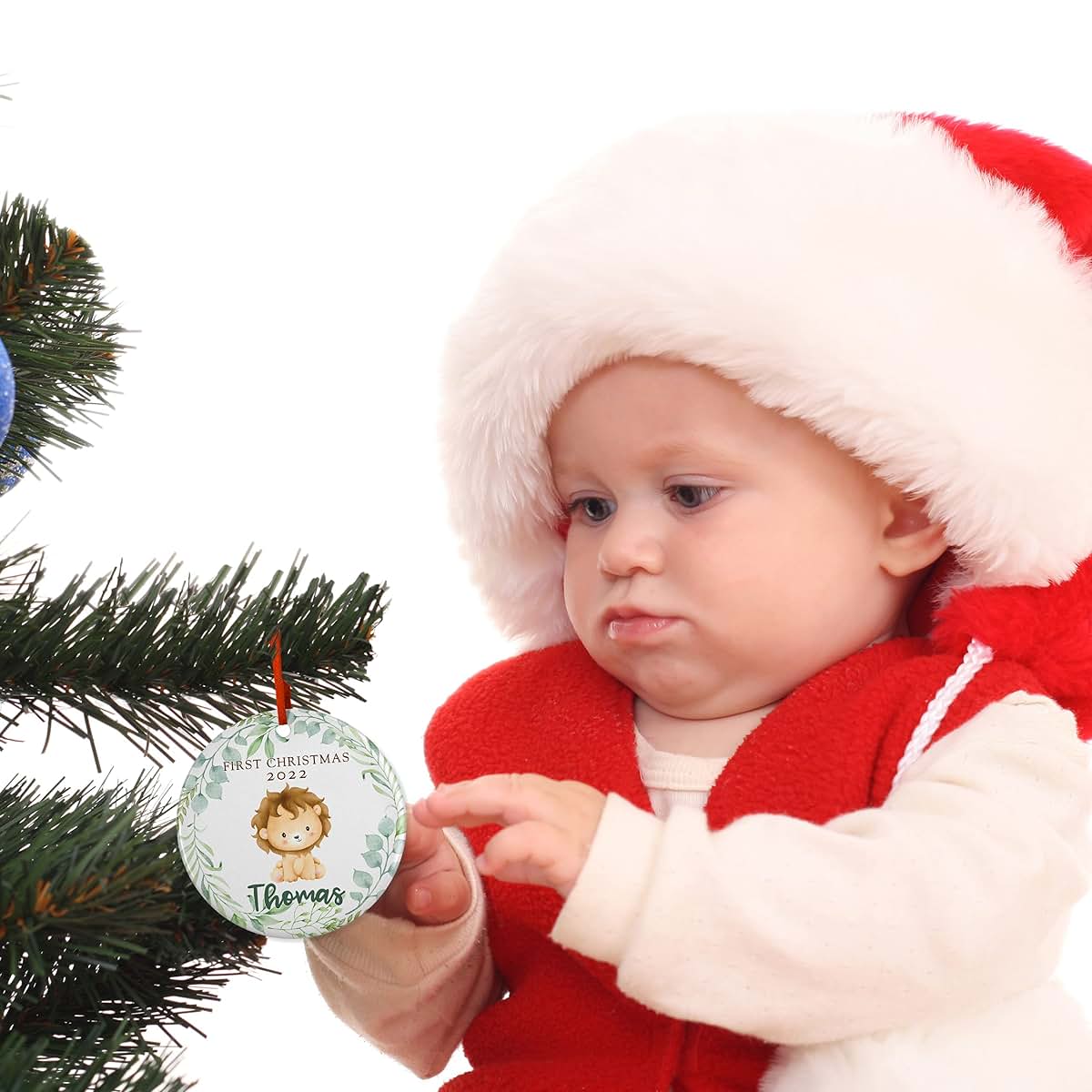 Personalized Favors Baby First Christmas Ornament 2024 - Personalized Christmas Ornaments for Babies Boy or Girl with (photo 4)