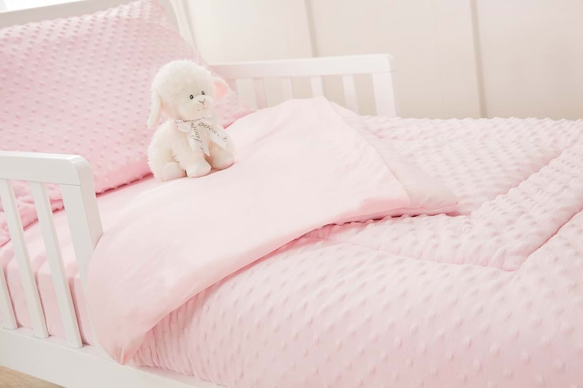 American Baby Company Minky Dot Chenille Toddler Bedding Set