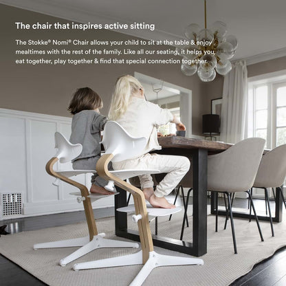 Stokke Nomi Chair, Grey - Adjustable High Chair For Active Sitting