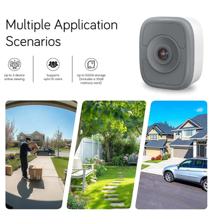 Hieasy Home 3K Window Camera With AI Human And Vehicle Detection
