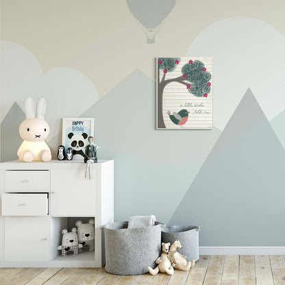 Stupell Industries A Little Birdie Told Me Bird and Tree Wall Art