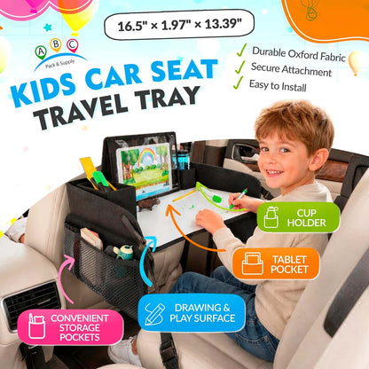 AMZ Supply Kids Travel Tray For Car Seat (photo 2)