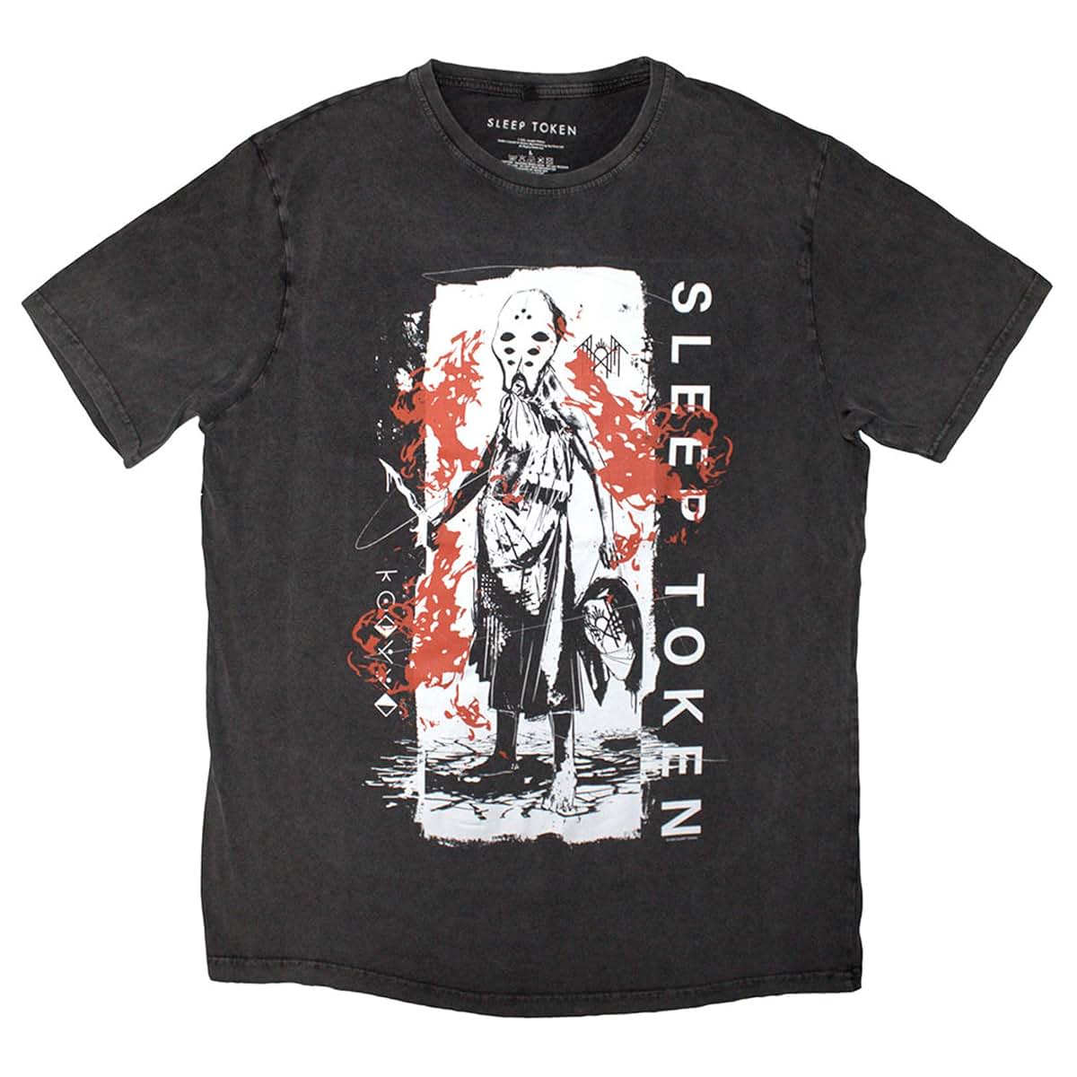 Rock Off Sleep Token Euclid Premium Grey Wash Unisex T-Shirt